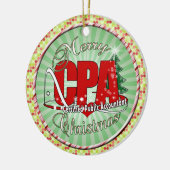 CHRISTMAS CPA Certified Public Accountant Keramisch Ornament (Links)