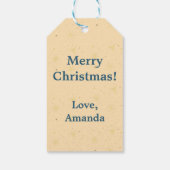 Christmas Crab Beach Cadeaulabel (Achterkant)