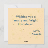 Christmas Crab Beach Feestdagenkaart (Achterkant)