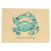 Christmas Crab Beach Groot Cadeauzakje (Achterkant)