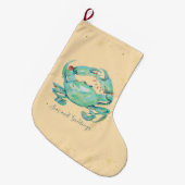 Christmas Crab Beach Grote Kerstsok (Voorkant (Hangend))