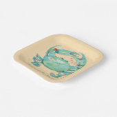 Christmas Crab Beach Papieren Bordje (Gebogen)