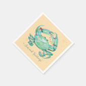 Christmas Crab Beach Servet (Hoek)