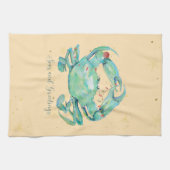 Christmas Crab Beach Theedoek (Horizontaal)