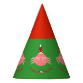 Christmas Crab Party Pet Feesthoedjes (Links)