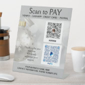 Christmas Craft Show Ideeën VenmoPay Hier Reclamebord Met Voetstuk (Insitu)