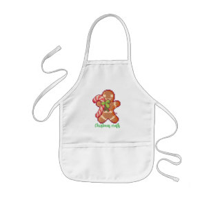 Christmas crafts Gingerbread man, pixel art,  Kinder Schort