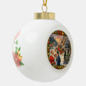 Christmas Crash Keramische Bal Ornament (Links)