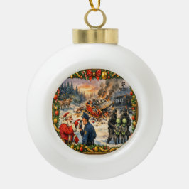 Christmas Crash Keramische Bal Ornament