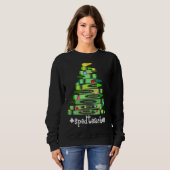 Christmas Crayon Sped Teacher Tree Best  Christmas Trui (Voorkant volledig)