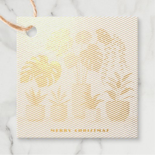 Christmas Cream Green Potted Planten Bedankjes Labels (Voorkant)