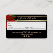 Christmas Credit Kaart Gift Kaart Certificaat (Achterkant)