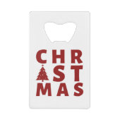 CHRISTMAS CREDITKAART FLESSENOPENER (Voorkant)