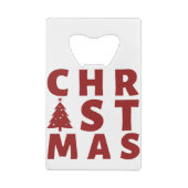 CHRISTMAS CREDITKAART FLESSENOPENER (Achterkant)