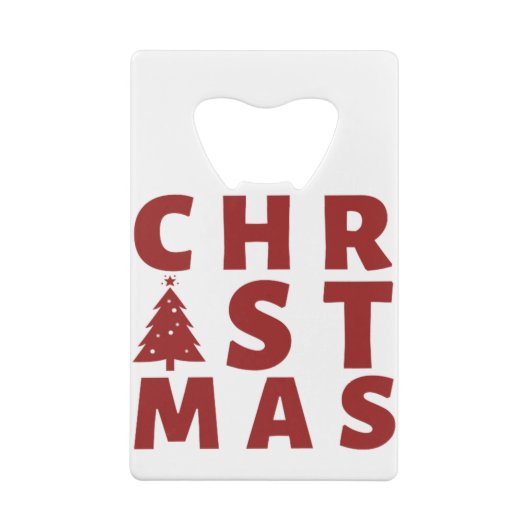 CHRISTMAS CREDITKAART FLESSENOPENER (Achterkant)