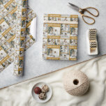 Christmas Creëer Your Own Gold 6 Fotocollage Cadeaupapier<br><div class="desc">Maak uw geschenken onvergetelijk met dit aanpasbare mosterdgouden fotocollage-inpakpapier. Met een minimalistisch ontwerp en een elegante lay-out is het perfect om uw favoriete herinneringen op een stijlvolle manier te presenteren. Personaliseer het met uw eigen foto's en tekst voor een trendy en unieke touch die een vrolijke en heldere sfeer brengt...</div>