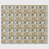 Christmas Creëer Your Own Gold 6 Fotocollage Cadeaupapier (Vlak)