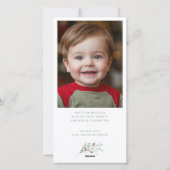 Christmas Crest 2 foto Feestdagenkaart (Achterkant)