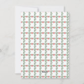 Christmas Crest Monogram Foto Grandmillennial Feestdagenkaart (Achterkant)