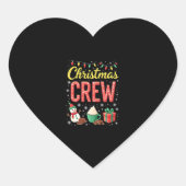 Christmas Crew (1) Hart Sticker (Voorkant)