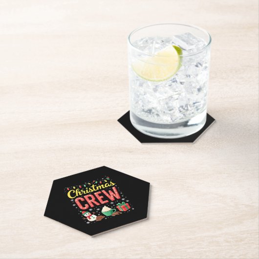 Christmas Crew (1) Kartonnen Onderzetters (Insitu)