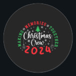 Christmas Crew 2024 Samen Herinneringen maken Xmas Ronde Sticker<br><div class="desc">Christmas Crew 2024 Herinneringen maken samen Xmas Pyjama's</div>