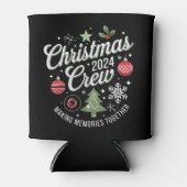 Christmas Crew 2024Familie Matching Kerstfeest Blikjeskoeler (Voorkant)