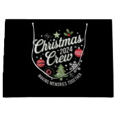 Christmas Crew 2024Familie Matching Kerstfeest Groot Cadeauzakje (Voorkant)