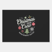 Christmas Crew 2024Familie Matching Kerstfeest Inpakpapier Vel (Voorkant)