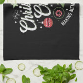 Christmas Crew 2024Familie Matching Kerstfeest Theedoek (Gevouwen)