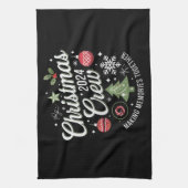 Christmas Crew 2024Familie Matching Kerstfeest Theedoek (Verticaal)