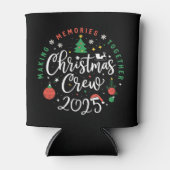 Christmas Crew 2025 Familie Matching Kerstmis Blikjeskoeler (Voorkant)