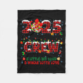 Christmas Crew 2025 Family Christmas Matching Xmas Fleece Deken (Voorkant)