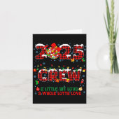 Christmas Crew 2025 Family Christmas Matching Xmas Kaart (Voorkant)