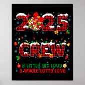 Christmas Crew 2025 Family Christmas Matching Xmas Poster (Voorkant)