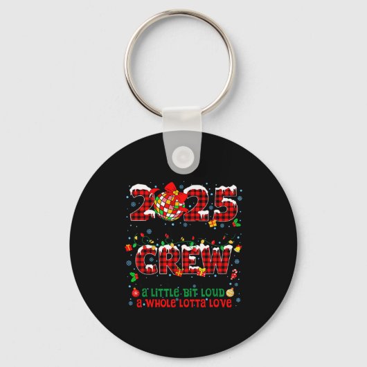 Christmas Crew 2025 Family Christmas Matching Xmas Sleutelhanger (Voorkant)