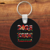 Christmas Crew 2025 Family Christmas Matching Xmas Sleutelhanger (Voorkant)