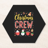 Christmas Crew (2) Kartonnen Onderzetters (Voorkant)