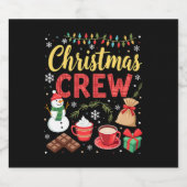 Christmas Crew (3) Sparkling Wijnetiket (Enkel label)