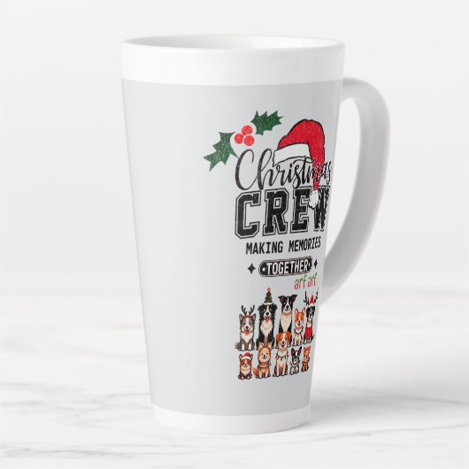 Christmas Crew Dog Latte mok (Rechterhoek)