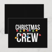Christmas Crew Familie Kerstvakantie Briefkaart (Voorkant / Achterkant)