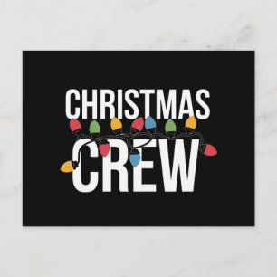 Christmas Crew Familie Kerstvakantie Briefkaart