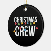 Christmas Crew Familie Kerstvakantie Keramisch Ornament (Links)