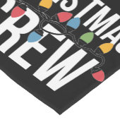 Christmas Crew Familie Kerstvakantie Korte Tafelloper (Hoek)