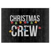 Christmas Crew Familie Kerstvakantie Snijplank (Voorkant)