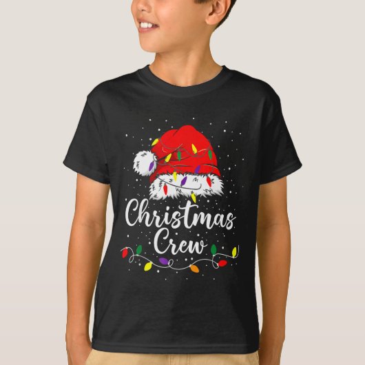 Christmas Crew Family Group Matching Christmas Paj T-shirt (Voorkant)