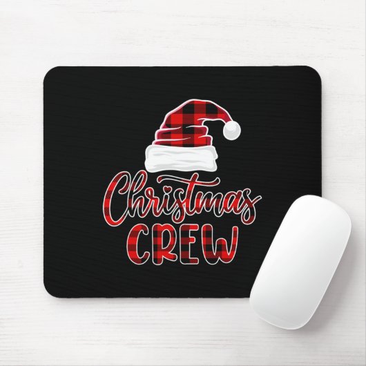Christmas Crew Family Matching Kerstman Elf Buff Muismat (Met muis)