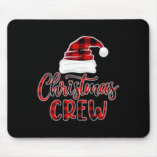 Christmas Crew Family Matching Kerstman Elf Buff Muismat (Voorkant)