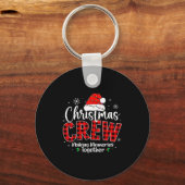 Christmas Crew Funny Making Memories Together Fami Sleutelhanger (Voorkant)