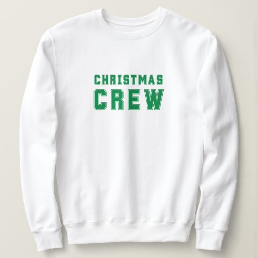 Christmas Crew groene trui (Design voorkant)